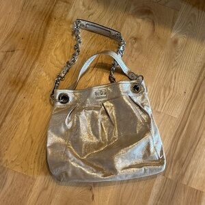 Coach Metallic Gold Shoulder Bag